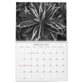 Zwarte en witte agenda kalender (Feb 2027)