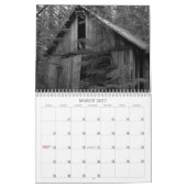 Zwarte en witte agenda kalender (Mar 2027)