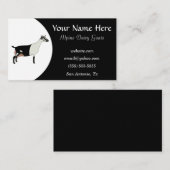 Zwarte en witte alpiene melkgeit visitekaartje (Voorkant / Achterkant)