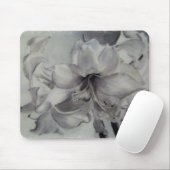 ZWARTE EN WITTE AMARYLLIS MOUSEPAD MUISMAT (Met muis)