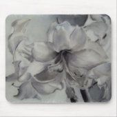ZWARTE EN WITTE AMARYLLIS MOUSEPAD MUISMAT (Voorkant)