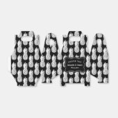 Zwarte en witte anananas, aangepast bruiloft bedankdoosjes (Uitgevouwen)