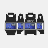 Zwarte en Witte Angelvis in het Deep Blue Zee Bedankdoosjes (Uitgevouwen)