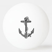 zwarte en witte anker en helling pingpongbal (Voorkant)