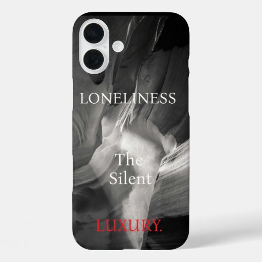 Zwarte en witte Antelope Canyon / Eenzaamheid Case-Mate iPhone Case (Achterkant)