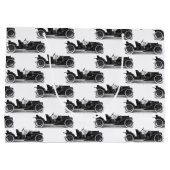  zwarte en witte Antiek auto - klassieke auto Groot Cadeauzakje (Achterkant)