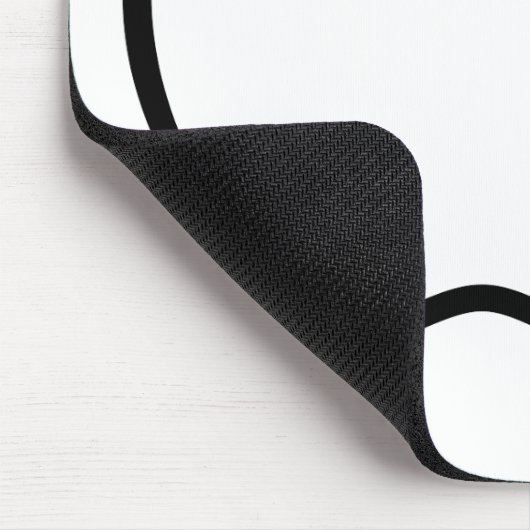 Zwarte en witte appel. muismat (Hoek)