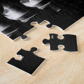 Zwarte en witte architectuur legpuzzel (Zijkant)