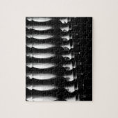 Zwarte en witte architectuur legpuzzel (Verticaal)