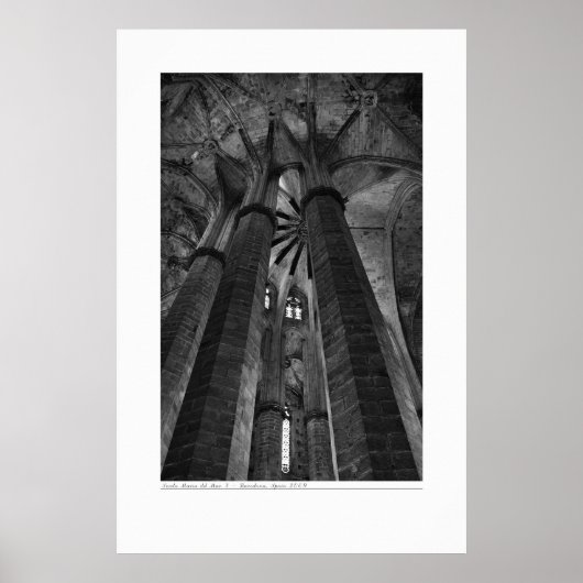 Zwarte en witte architectuur poster (Voorkant)