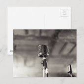  zwarte en witte audiofilm briefkaart (Voorkant / Achterkant)