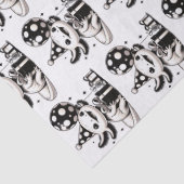 Zwarte en witte Axolotls Verjaardag Tissuepapier (Detail)