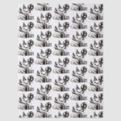 Zwarte en witte Axolotls Verjaardag Tissuepapier (Voorkant)