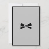 Zwarte en witte bachelorpartij kaart (Achterkant)