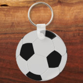 Zwarte en witte bal sleutelhanger (Voorkant)