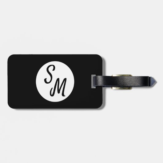 Zwarte en witte balletschoenen Dance Life Custom Bagagelabel (Achterkant horizontaal)