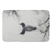 Zwarte en witte ballon op een meer Bathroom mat (Voorkant)