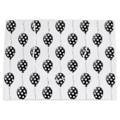 Zwarte en witte ballonnen groot cadeauzakje (Voorkant)