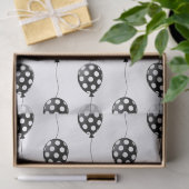 Zwarte en witte ballonnen tissuepapier (Geschenk)