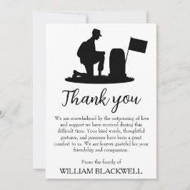 zwarte en witte begrafenis dank je kaarten