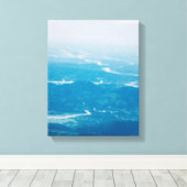 zwarte en witte bergen canvas afdruk (Insitu (Houten vloer))