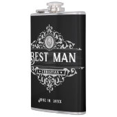 zwarte en witte beste erlenmeyer heupfles (Links)