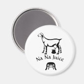 Zwarte en witte betongeit magneet (Voorkant / Achterkant)