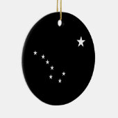 Zwarte en witte Big Dipper Keramisch Ornament (Rechts)