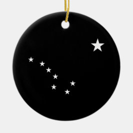 Zwarte en witte Big Dipper Keramisch Ornament