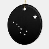 Zwarte en witte Big Dipper Keramisch Ornament (Links)