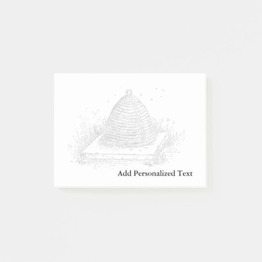 zwarte en witte bijenkorting post-it® notes (Voorkant)