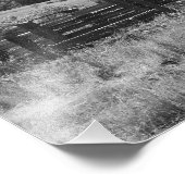 Zwarte en witte bijtende Barn Foto Afdruk (Hoek)