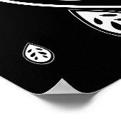 Zwarte en witte bladzijden - Retro 50s Poster (Hoek)