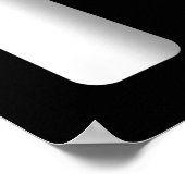 Zwarte en witte blanco film Sjabloon Lijst Poster (Hoek)