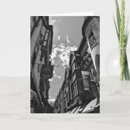 Zwarte en witte blanco kaart