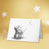 Zwarte en witte blanco kerstkaart feestdagen kaart