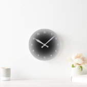 Zwarte en witte blauwvis ronde klok (Huis)