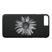 Zwarte en witte bloemen 18 Case-Mate iPhone case (Achterkant (Horizontaal))