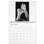 Zwarte en Witte Bloemen 2011 Kalender (Mar 2027)