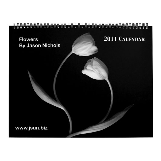 Zwarte en Witte Bloemen 2011 Kalender (Hoes)