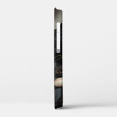 Zwarte en witte bloemen Case-Mate iPhone case (Achterkant / Links)