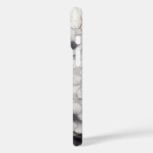 Zwarte en witte bloemen Case-Mate iPhone case (Achterkant / Links)