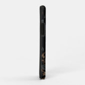 Zwarte en witte bloemen Case-Mate iPhone case (Achterkant/rechts)