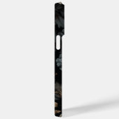 Zwarte en witte bloemen Case-Mate iPhone case (Achterkant / Rechts)