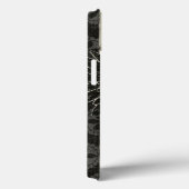 Zwarte en witte bloemen Case-Mate iPhone case (Achterkant / Rechts)