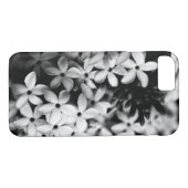 Zwarte en witte bloemen Case-Mate iPhone case (Achterkant (Horizontaal))