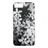 Zwarte en witte bloemen Case-Mate iPhone case (Achterkant)