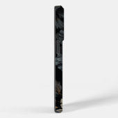 Zwarte en witte bloemen Case-Mate iPhone case (Achterkant / Rechts)