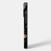 Zwarte en witte bloemen Case-Mate iPhone case (Achterkant / Links)