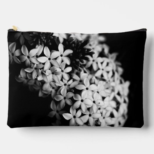 zwarte en witte bloemen etui (Voorkant)
